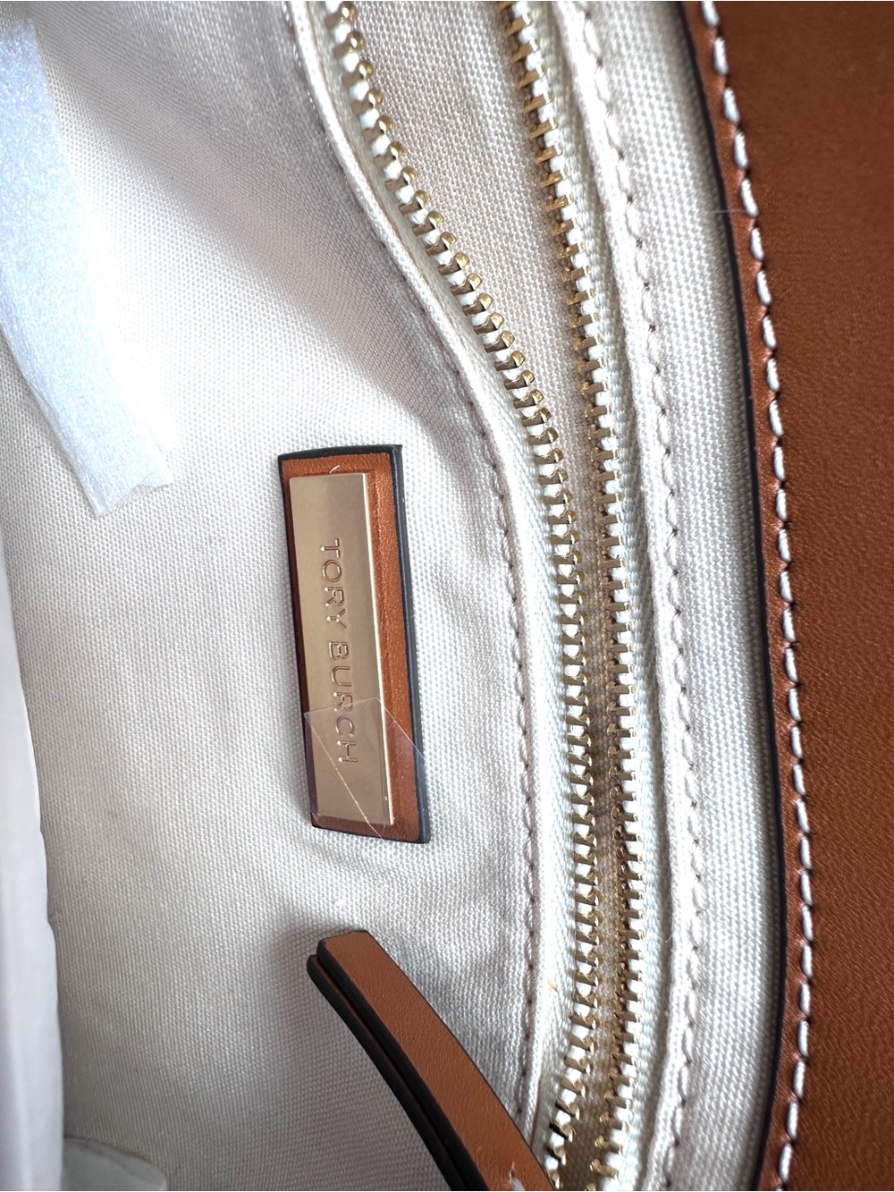 Tory Burch Miller Leather Clutch Brown NEW - Picture 13 of 15